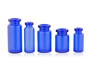 藍色藥用玻璃瓶-藍色玻璃瓶